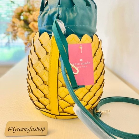 kate spade purse pineapple colada crossbody new - Picture 2 of 10